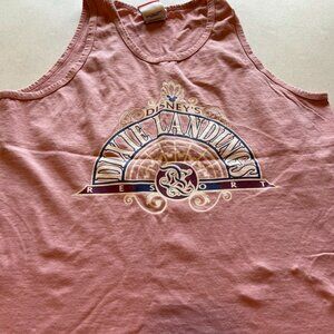 Disney's Dixie Landing Resort Tank Top Women's Pink Cotton Size Large